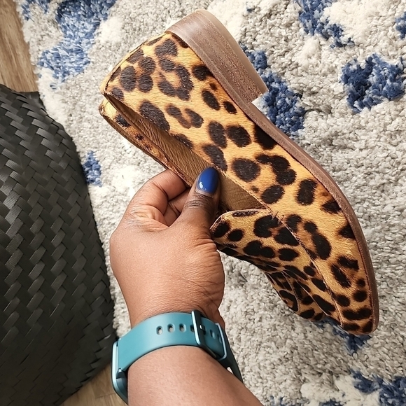 Madewell the frances loafers leopard calf hair Mob Wife Preppy Academia Slipon - Picture 5 of 9
